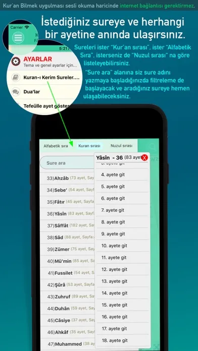 Captures d'écran de Kuran Bilmek Kelime Mana Meal