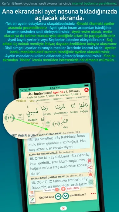 Captures d'écran de Kuran Bilmek Kelime Mana Meal