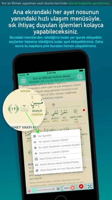 Captures d'écran de Kuran Bilmek Kelime Mana Meal