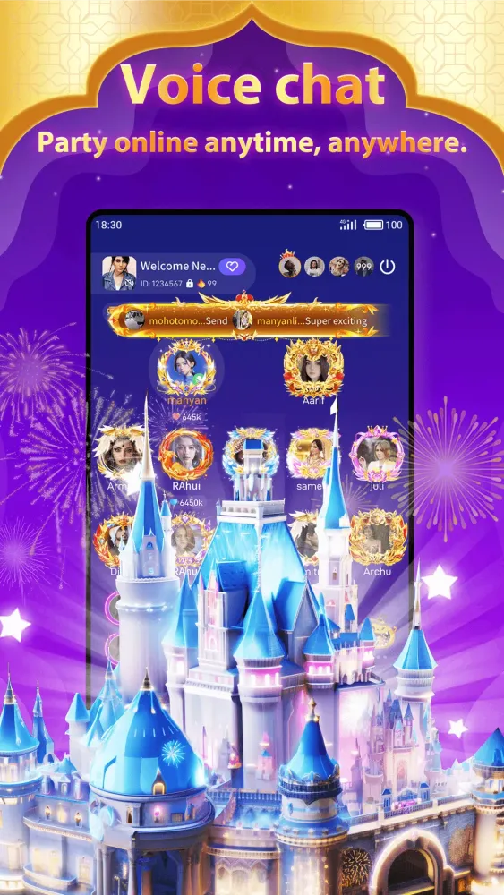 Halla Live - Group Voice Chat Screenshots