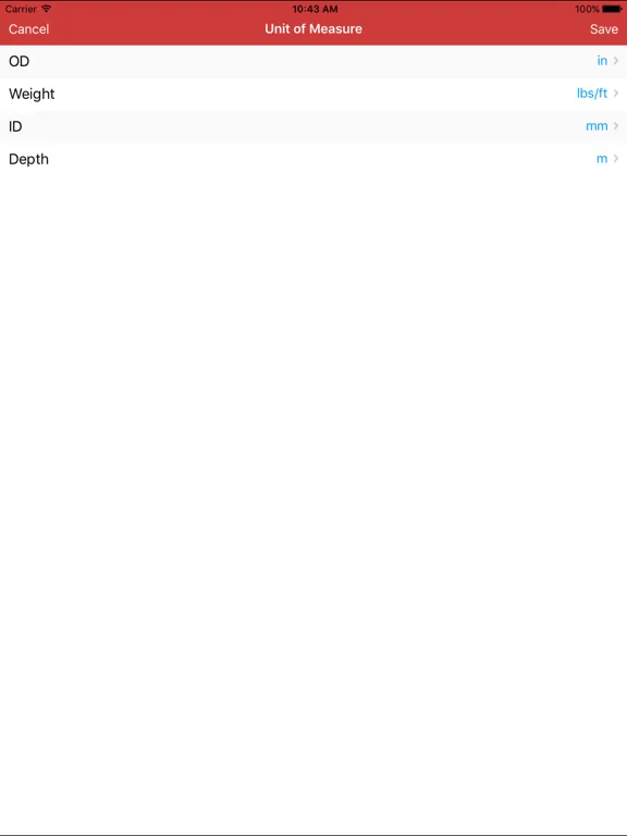 Capturas de tela do Halliburton eRedBook® Mobile iPad 