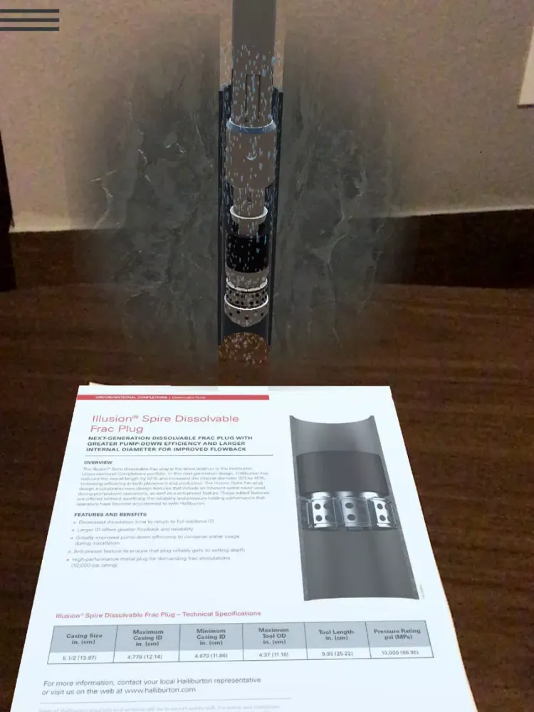 Ảnh chụp màn hình của Halliburton DRIVE iPad 
