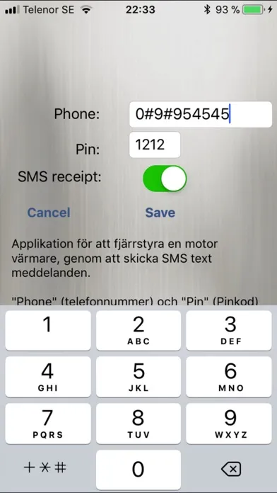 ภาพหน้าจอของ GSMStart