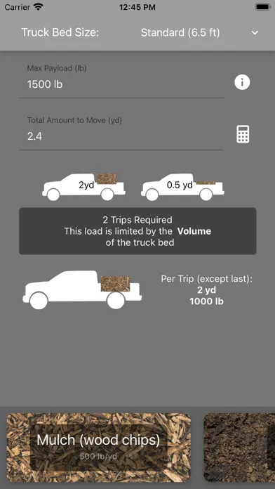 Payload: Truck Load Calculator 스크린샷