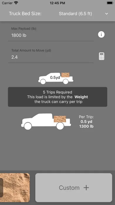 Payload: Truck Load Calculator 스크린샷