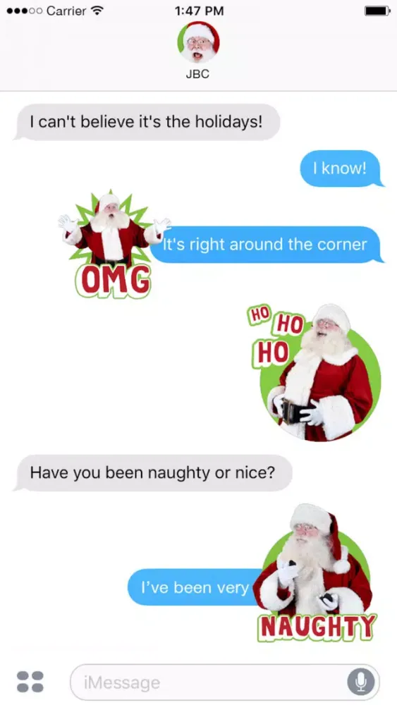 Скриншоты Just BeClaus - Animated Christmas Santa Stickers
