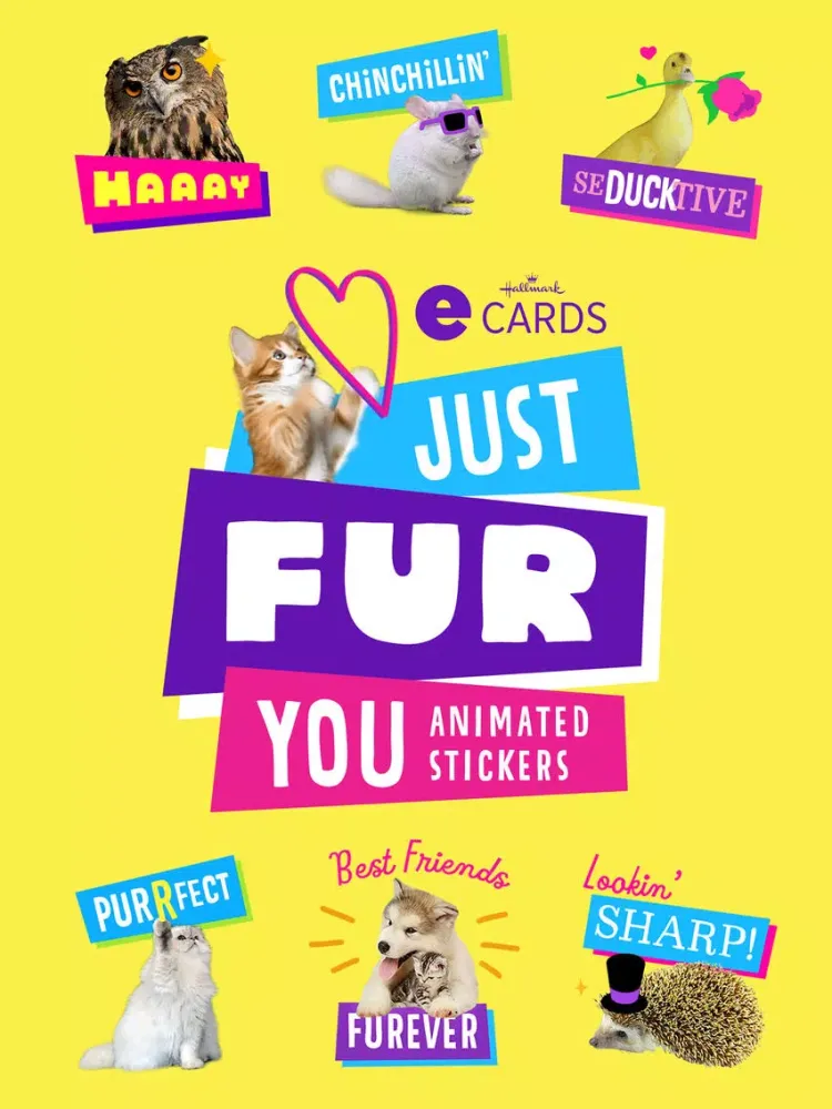 Just Fur You - Animated Hallmark Stickers iPad 应用截图