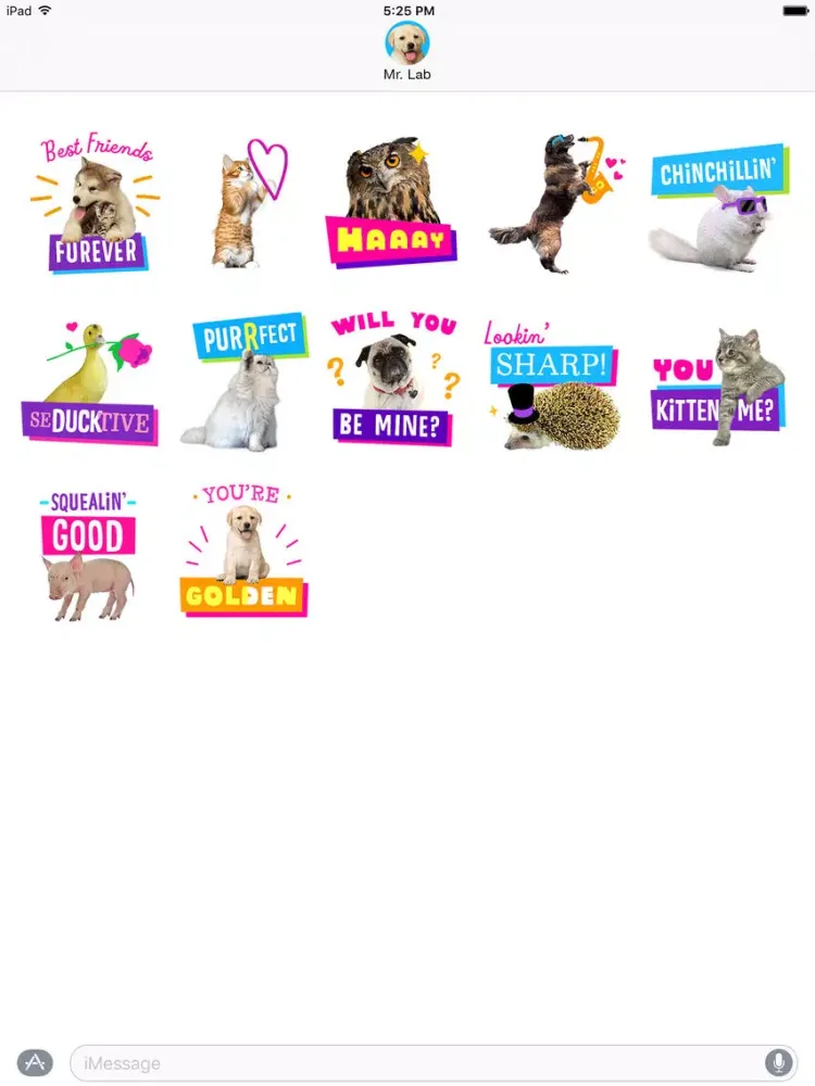 Just Fur You - Animated Hallmark Stickers iPad 应用截图