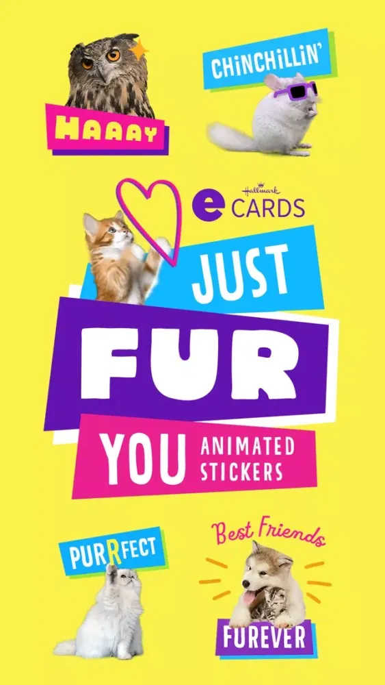 Just Fur You - Animated Hallmark Stickers应用截图