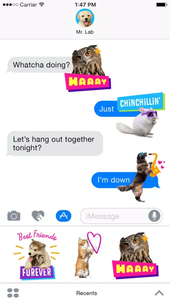 Just Fur You - Animated Hallmark Stickers应用截图