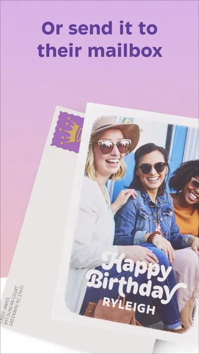 Tangkapan layar Hallmark Cards Now