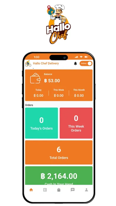 Capturas de tela do HalloChef Ride, Deliver & Earn