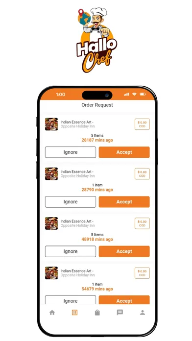 Capturas de tela do HalloChef Ride, Deliver & Earn
