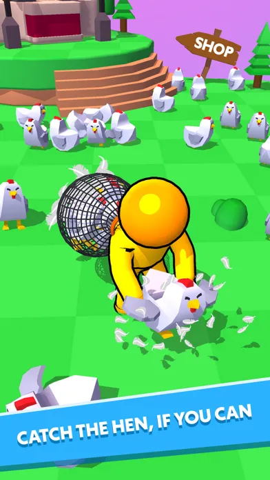 Tangkapan layar Catch The Hen 3D