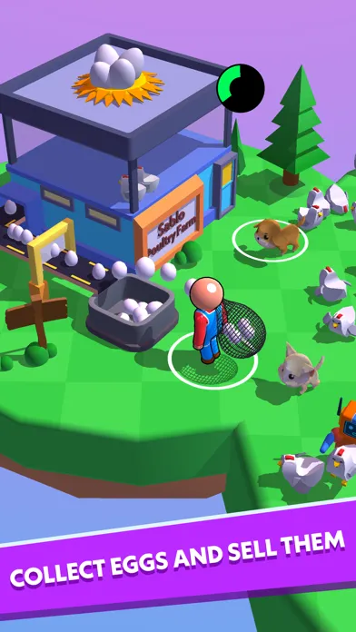 Tangkapan layar Catch The Hen 3D
