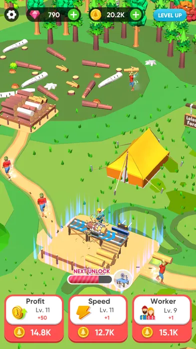 Ảnh chụp màn hình của Idle Lumber Mill