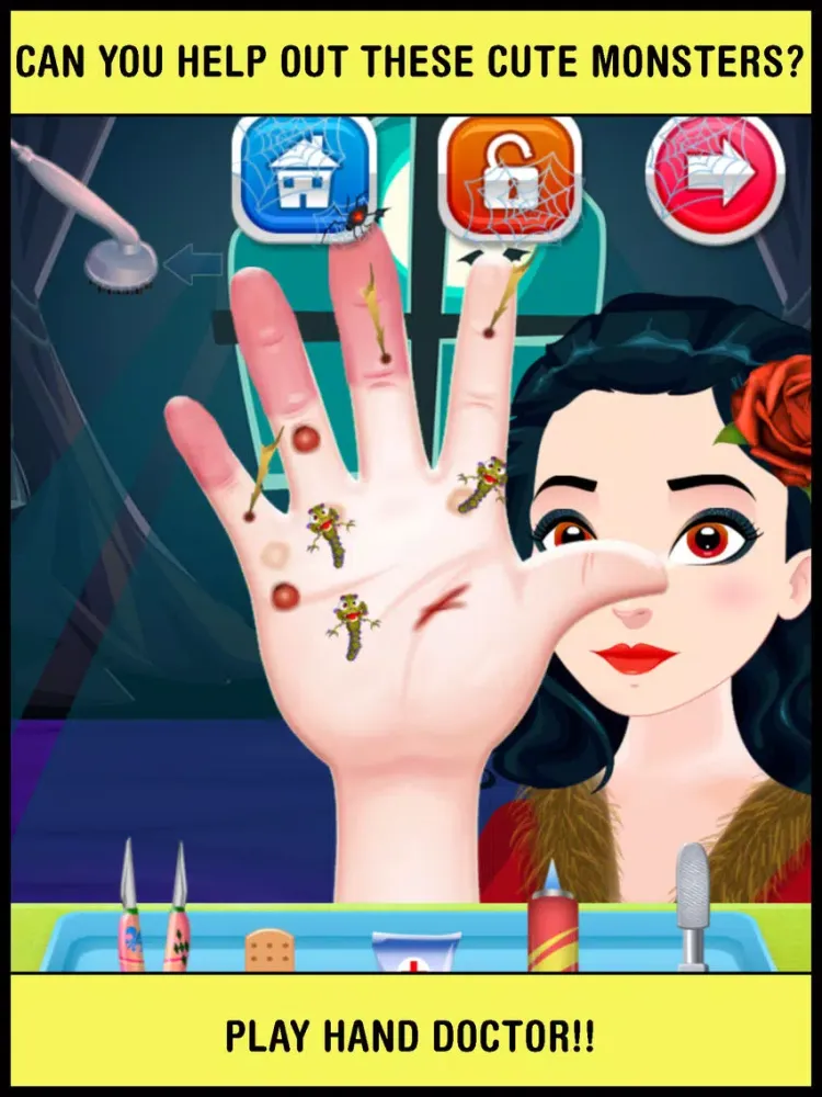 Zrzuty ekranu Baby Pet Monster Salon Doctor - little halloween make up & nail makeover games for kids iPad 
