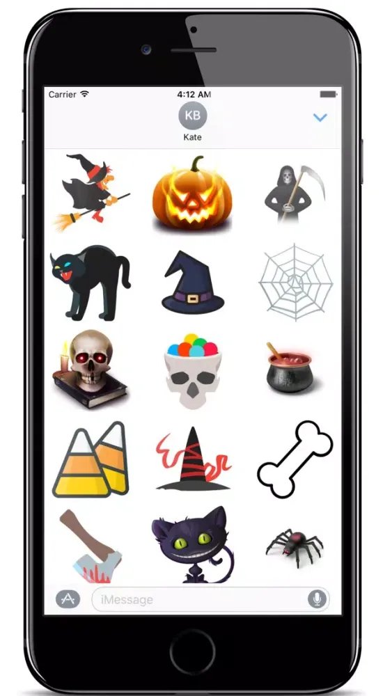 Halloween Spooky Stickers For iMessage App स्क्रीनशॉट