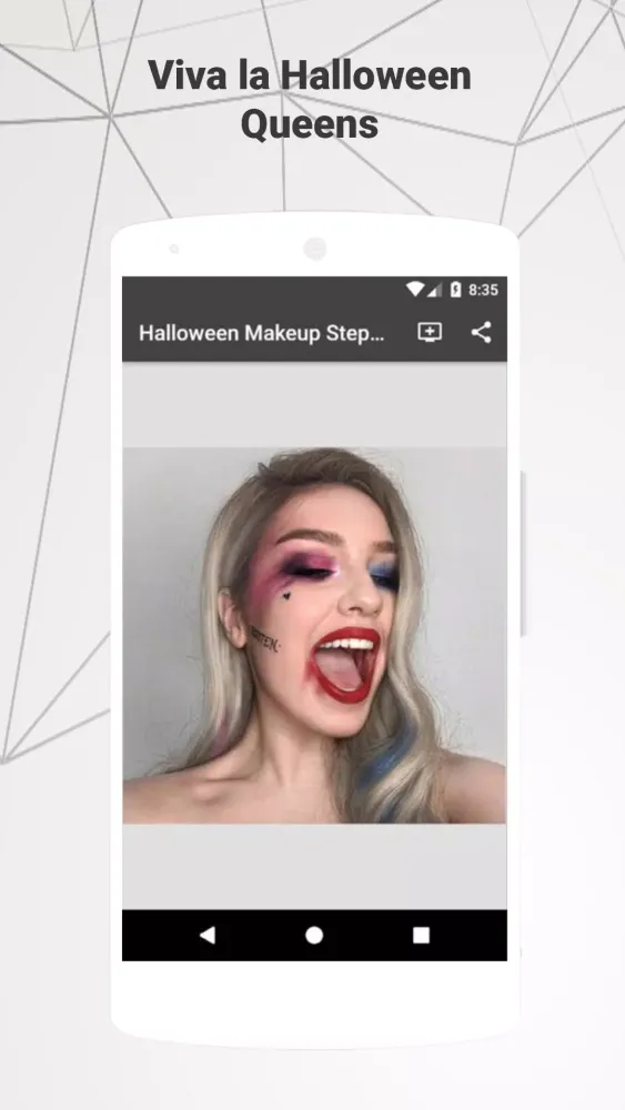 Ảnh chụp màn hình của Halloween Makeup Step by Step