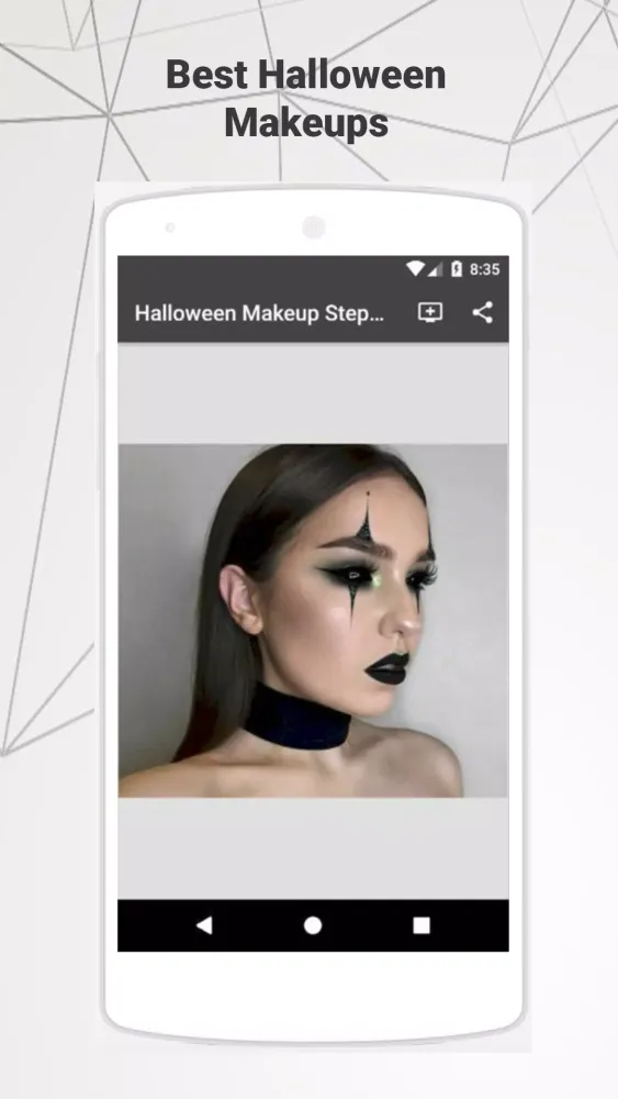 Ảnh chụp màn hình của Halloween Makeup Step by Step