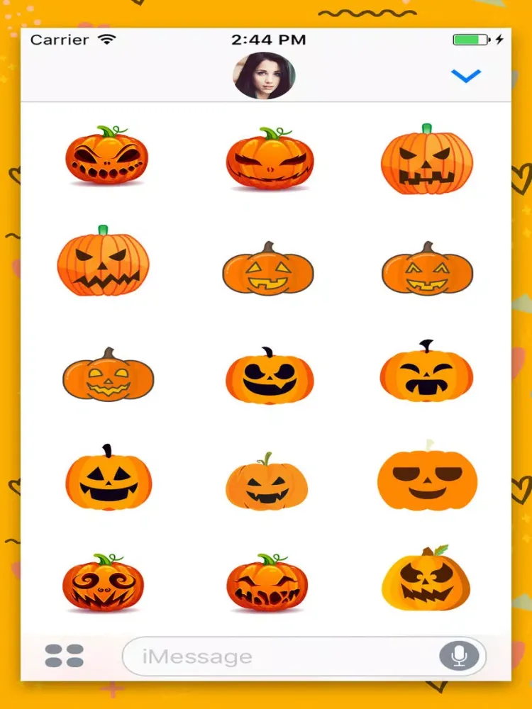 Halloween Pumpkin : Stickers iPad  Screenshots