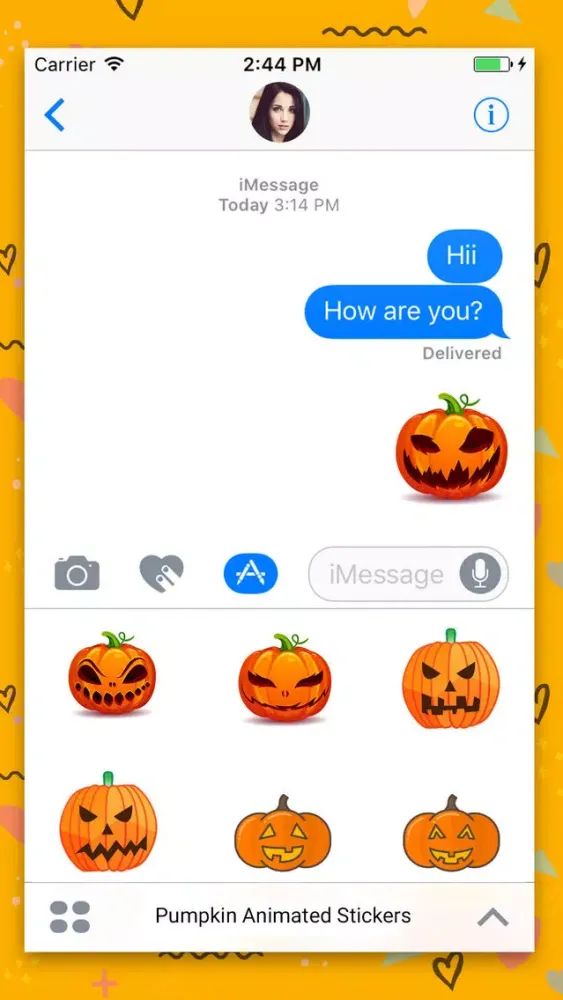 Halloween Pumpkin : Stickers Screenshots