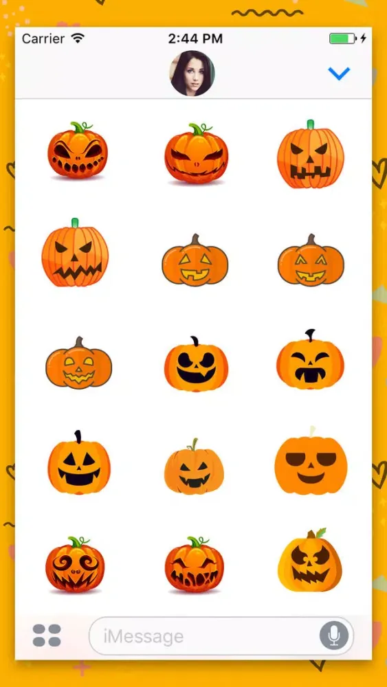 Halloween Pumpkin : Stickers Screenshots