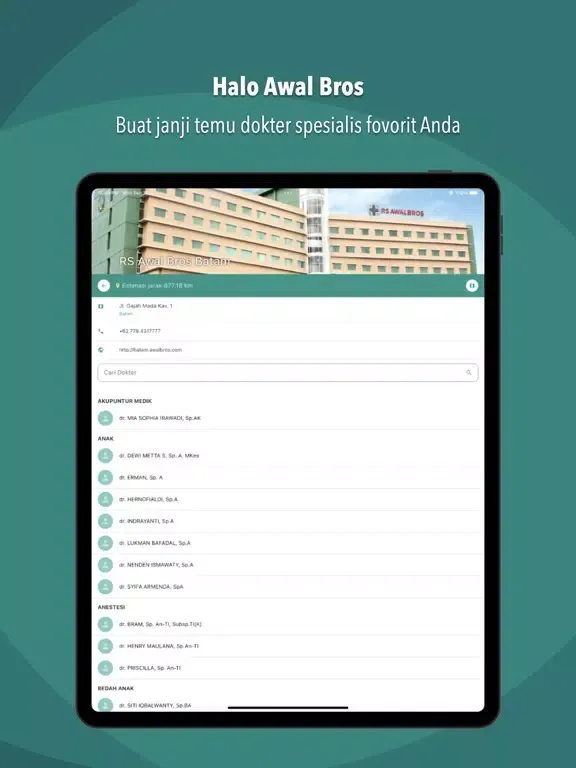 Ảnh chụp màn hình của Halo Awal Bros App iPad 