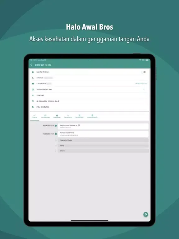Ảnh chụp màn hình của Halo Awal Bros App iPad 