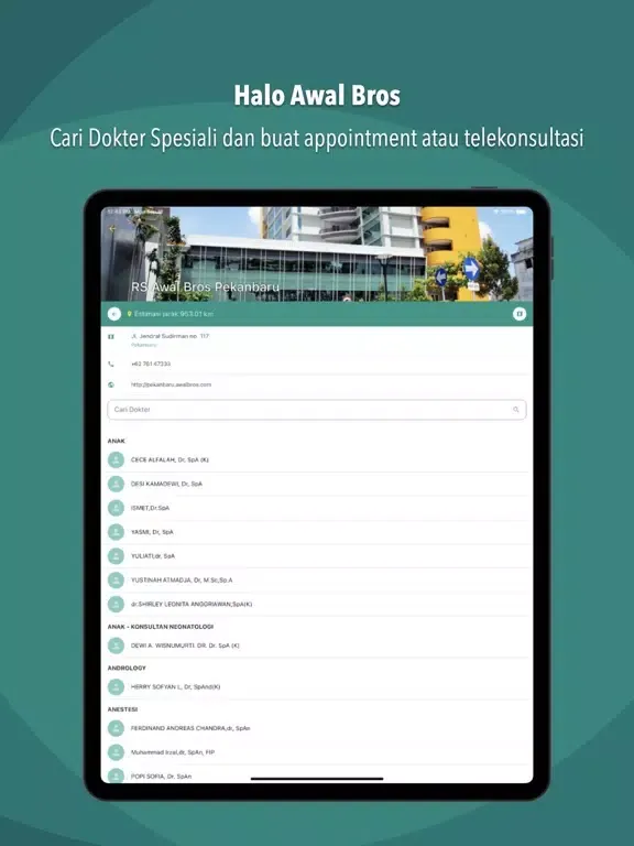 Ảnh chụp màn hình của Halo Awal Bros App iPad 