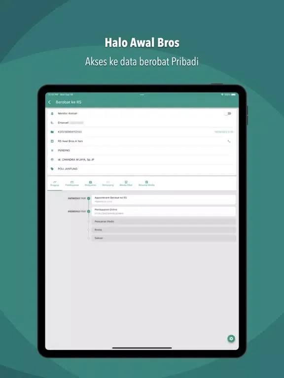 Ảnh chụp màn hình của Halo Awal Bros App iPad 