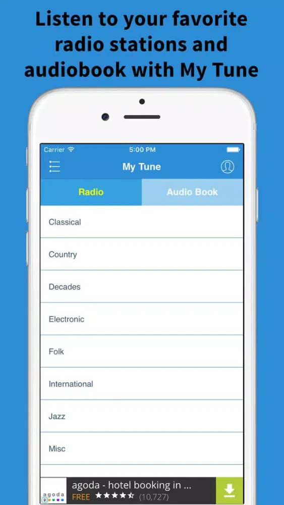 ภาพหน้าจอของ My Tune - Live Radio & Audio Book for FREE