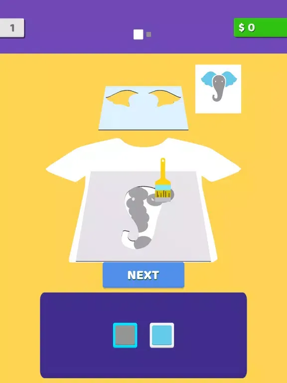 Tangkapan layar Paint Tshirt iPad 