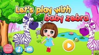 Bella's playtime with zebra سکرین شاٹس