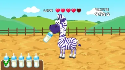 Bella's playtime with zebra سکرین شاٹس