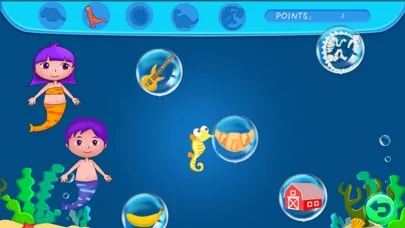 Anna's mermaid bubble pop adventure - free kids learning games Screenshots