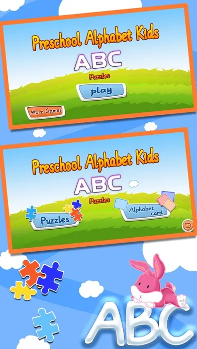 Tangkapan skrin Alphabet ABC jigsaw flash card