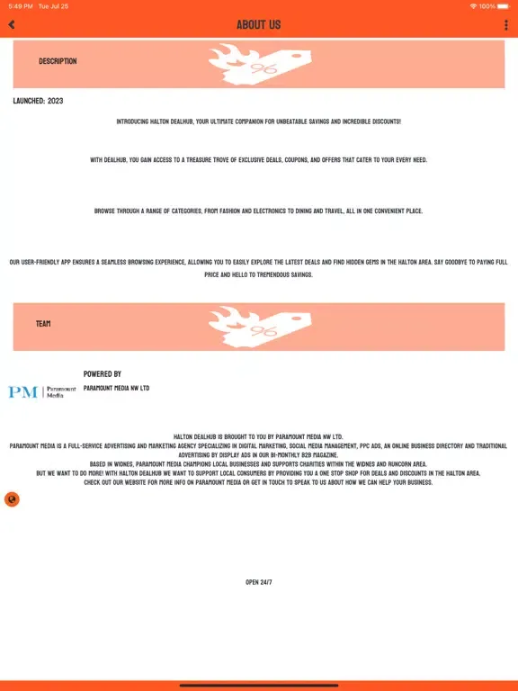 Halton DealHub iPad  Screenshots