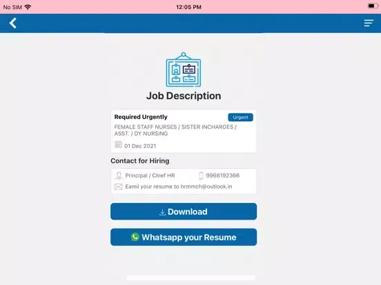 Muzaffarnagar Medical College iPad 스크린샷