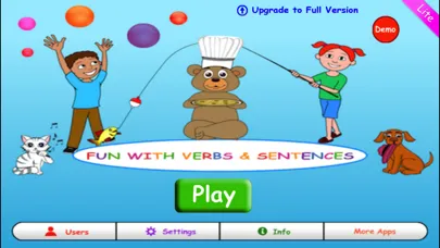 Tangkapan layar Fun with Verbs & Sentences LT