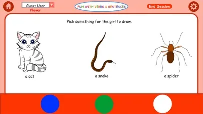 Tangkapan layar Fun with Verbs & Sentences LT