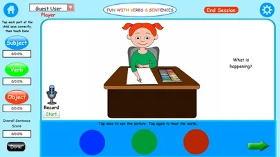 Tangkapan layar Fun with Verbs & Sentences LT