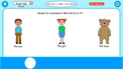 Tangkapan layar Fun with Verbs & Sentences LT