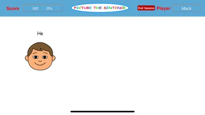 Capturas de tela do Picture the Sentence