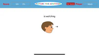 Capturas de tela do Picture the Sentence