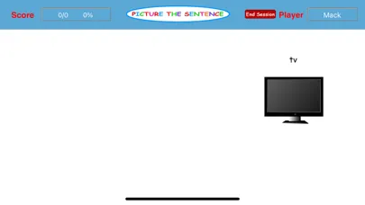 Capturas de tela do Picture the Sentence