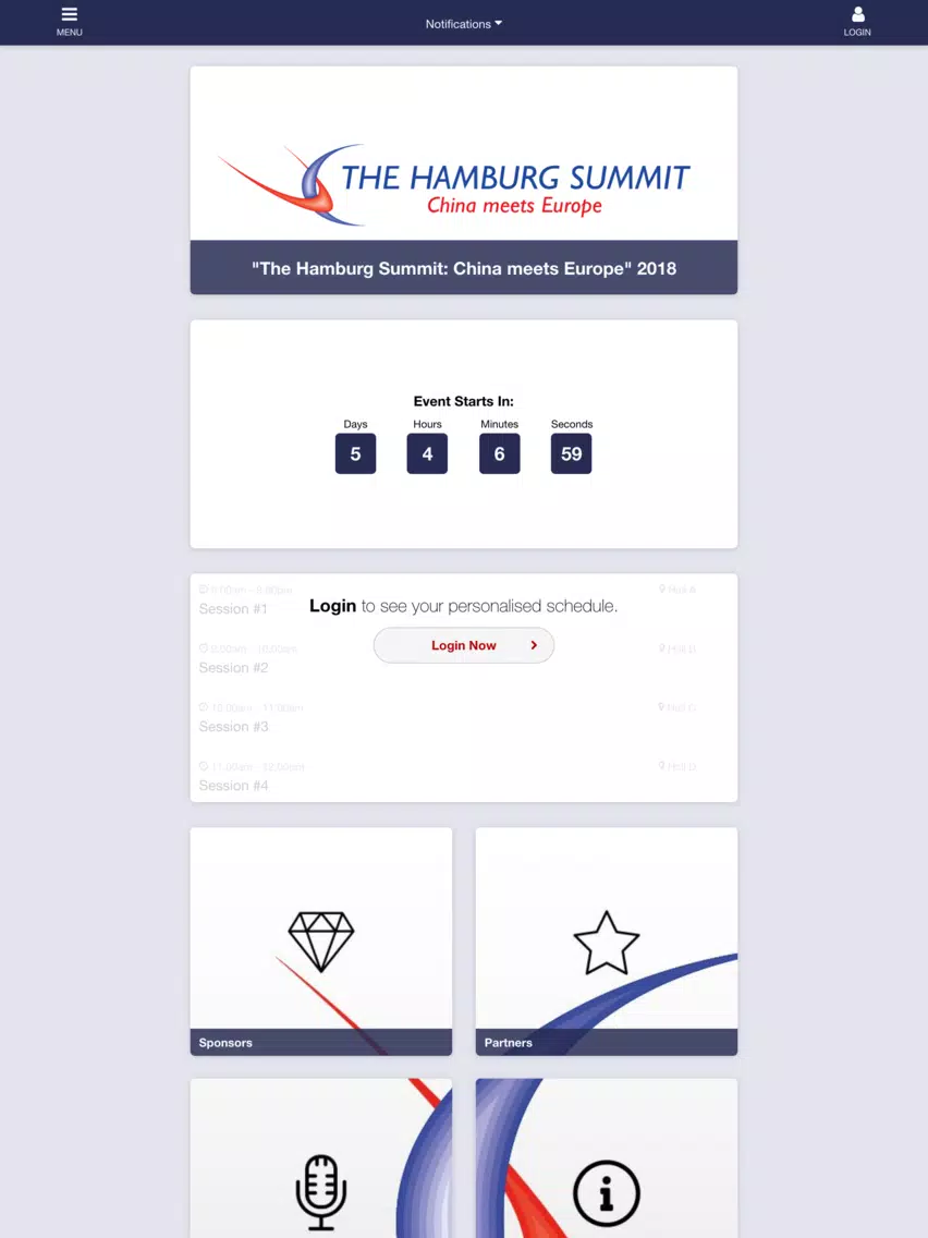 The Hamburg Summit iPad  스크린샷