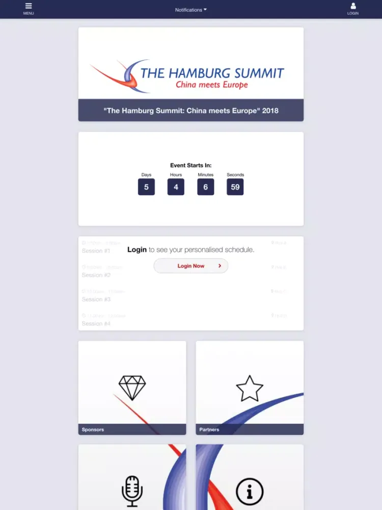 The Hamburg Summit iPad  스크린샷