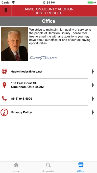 Capturas de tela do Hamilton County Auditor