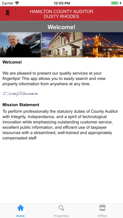 Capturas de tela do Hamilton County Auditor